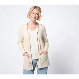 Belle Beach by Kim Gravel Seaside Sweats Roll Beach Cardigan Sand Bar XS A683866